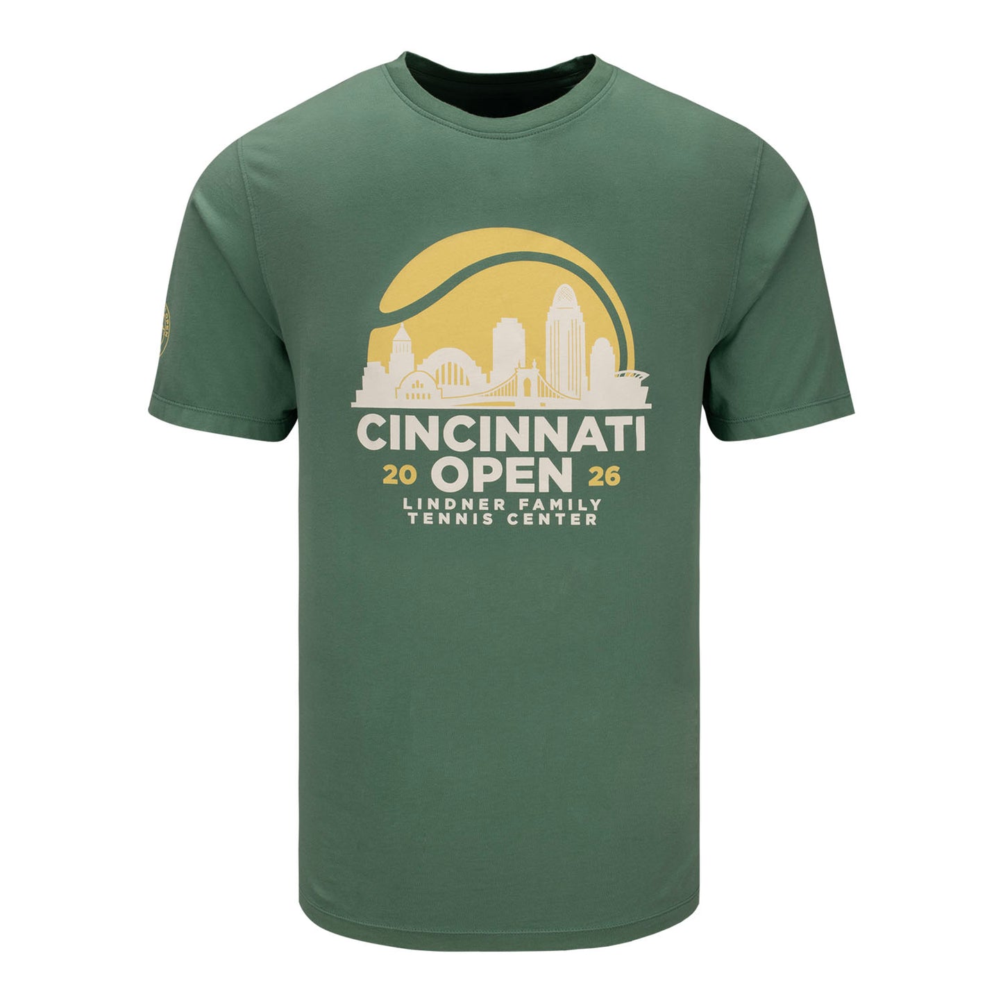 Ahead Cincinnati Open Chapman Skyline T-Shirt in Seafoam - Front View