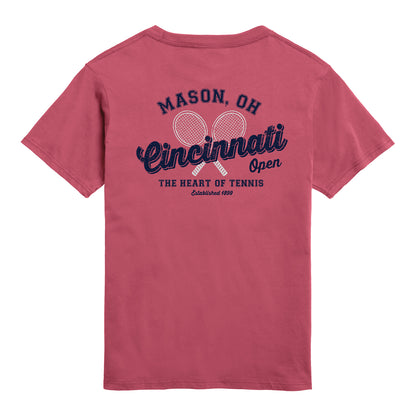 Legacy Cincinnati Open All American Pocket Tee in Nantucket Red - Back