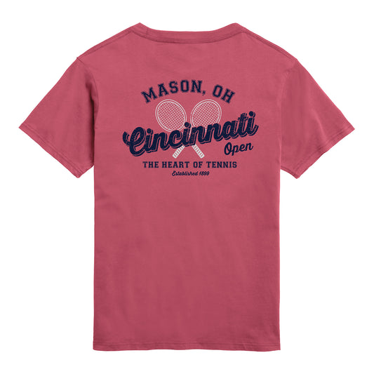 Legacy Cincinnati Open All American Pocket Tee in Nantucket Red - Back