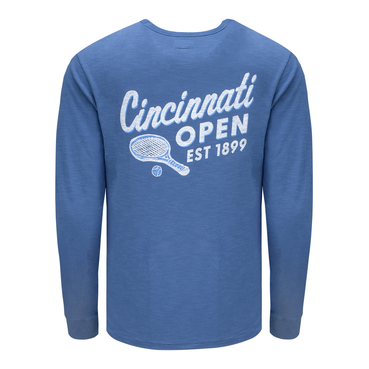 Standard Rec Cincinnati Open Long Sleeve T-Shirt in Marina Blue - Back