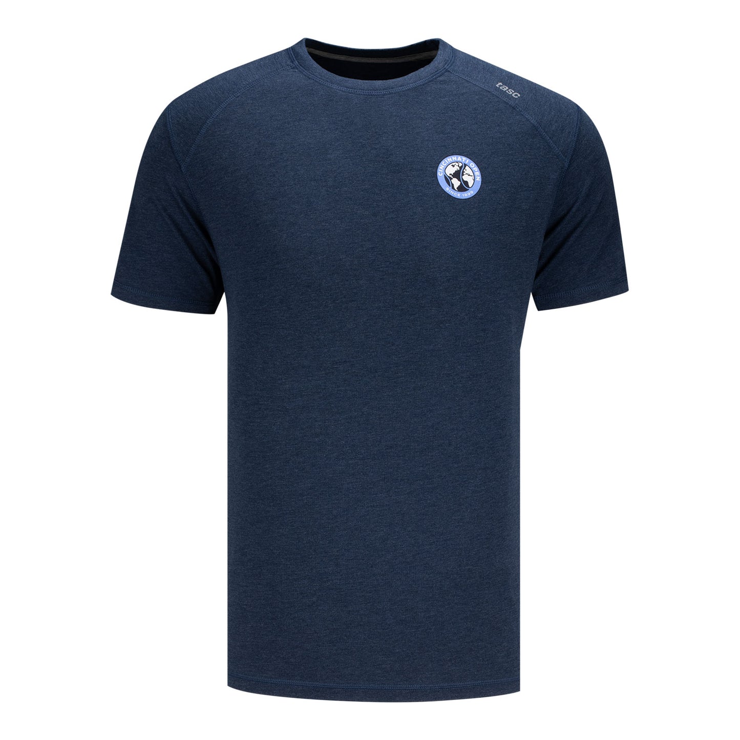 tasc Cincinnati Open Carrollton T-Shirt in Navy Heather - Front