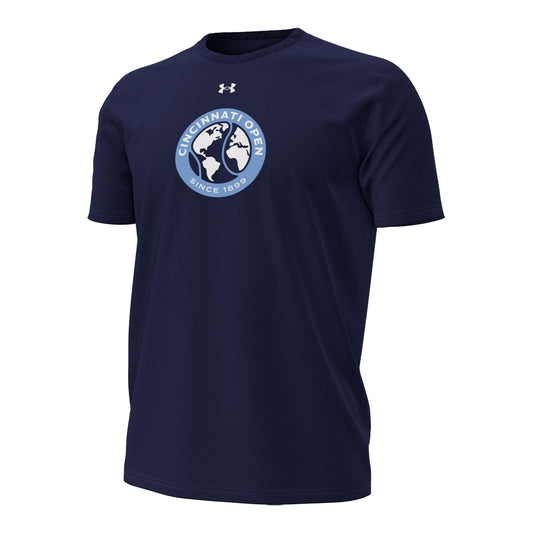 Under Armour Cincinnati Open Tech Stretch T-Shirt in Navy - Front
