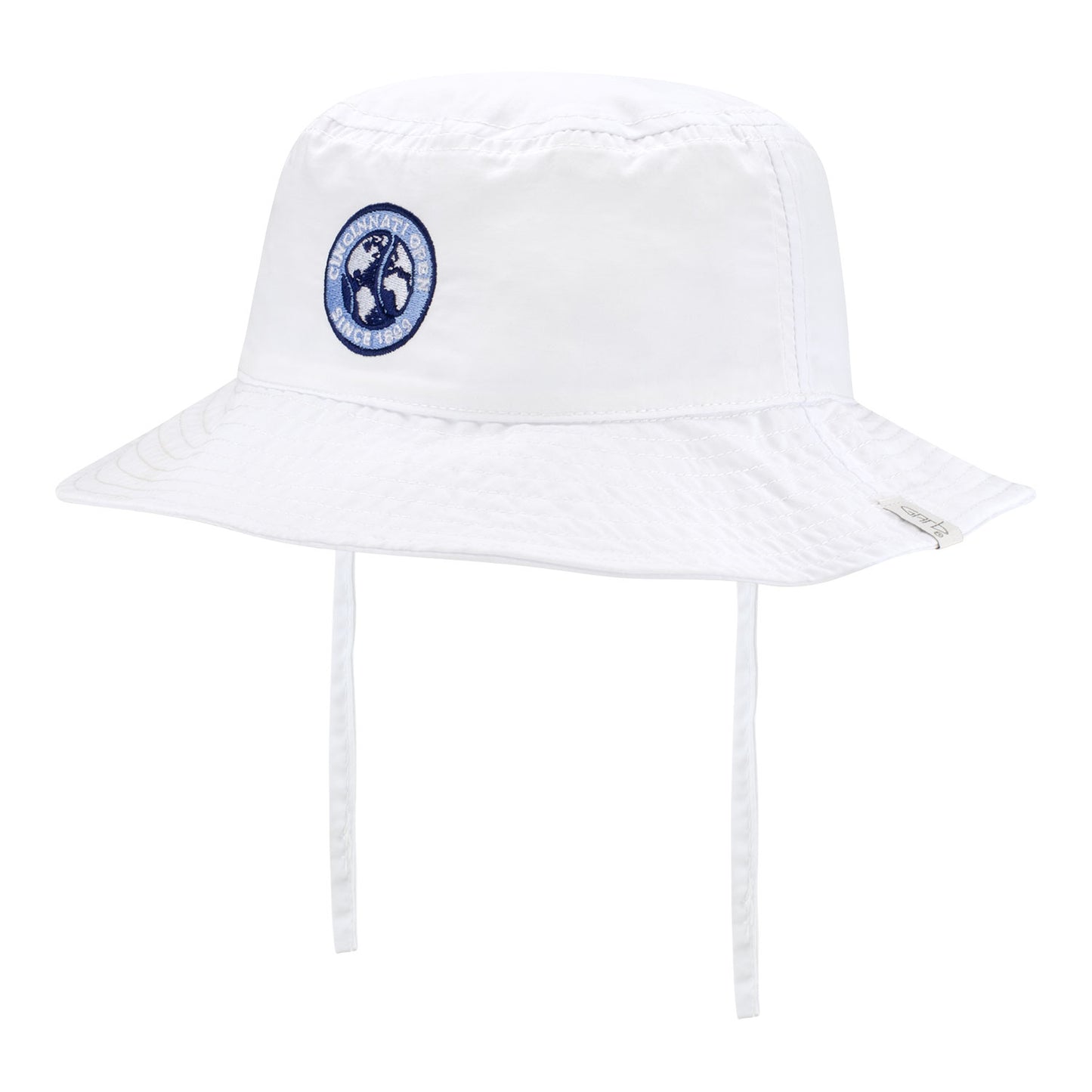 Garb Cincinnati Open Infant Kennedy Sun Hat in White - Angled Front Left View