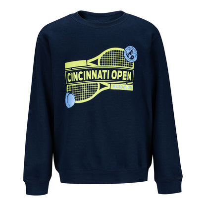 Garb Cincinnati Open Cruz Youth Crewneck Sweatshirt in Navy - Front